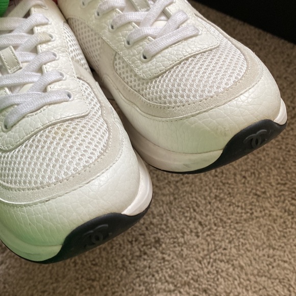 Chanel black and white sneakers size 36.5 - Picture 3 of 11